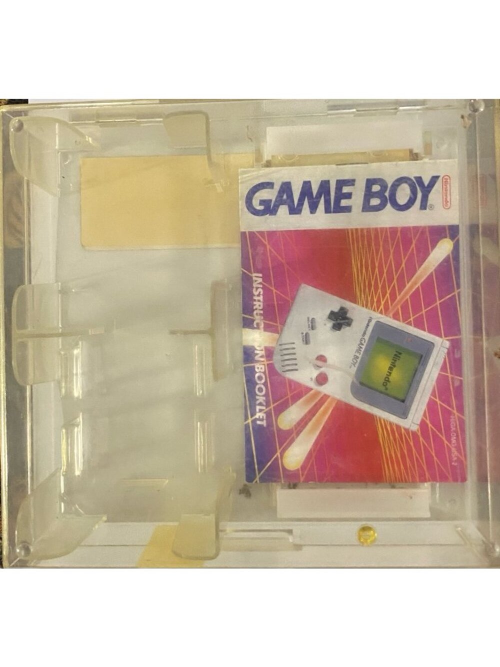 Nintendo Game Boy Original Retail Plastic Case Security Case Vintage